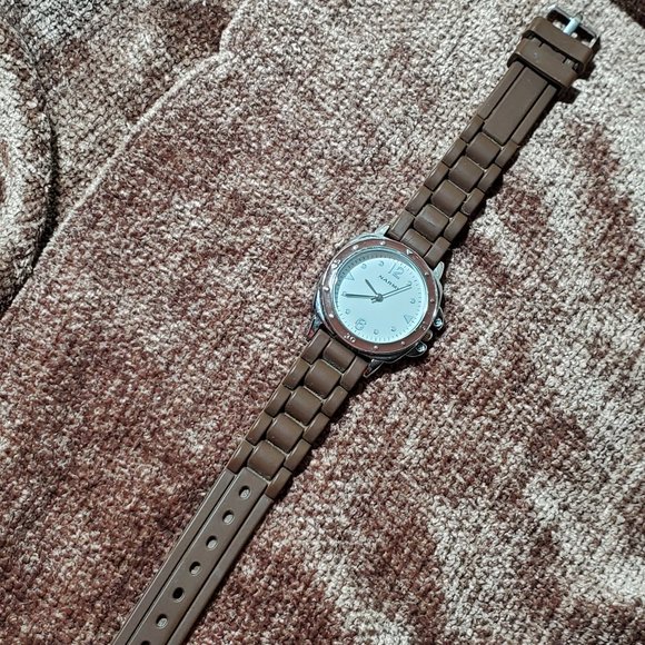 NARMI Brown Silicone Band Watch - Picture 1 of 9